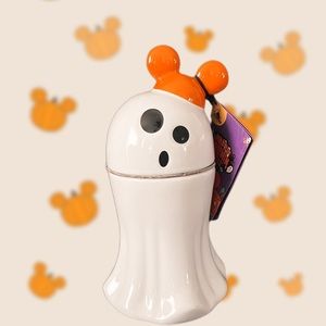 Disney Parks 2022 HALLOWEEN GHOST Scented Palm Wax Candle with Mickey Ears Hat